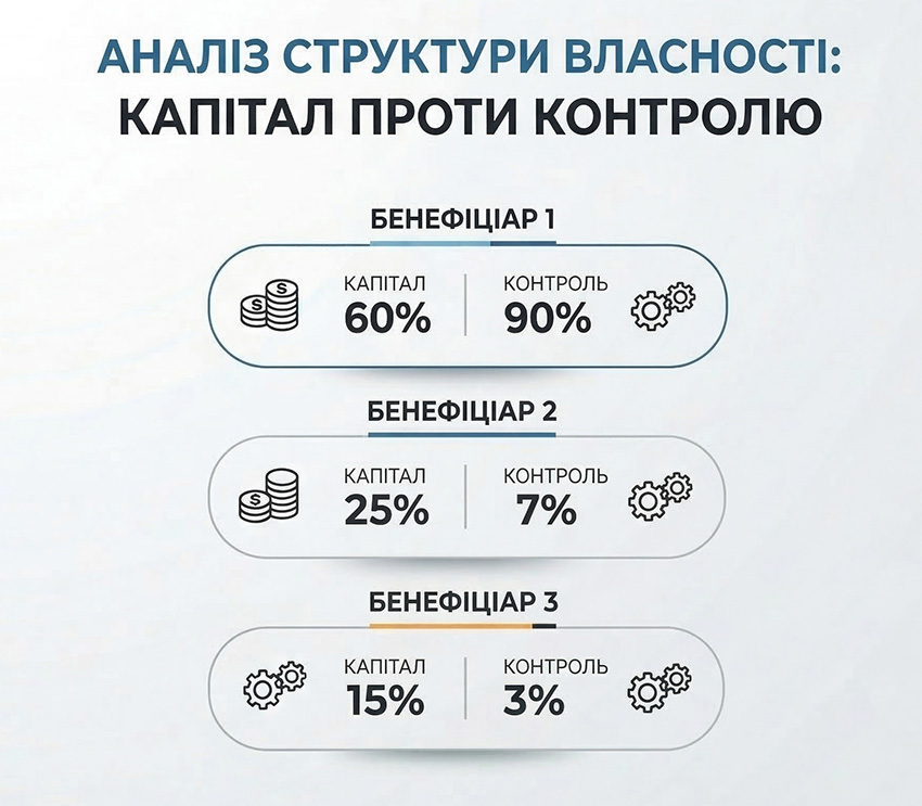 Зразок діаграми структури власності