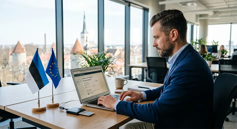 Estonian ready-made company, digital signature, e-Business Register, international business in the EU