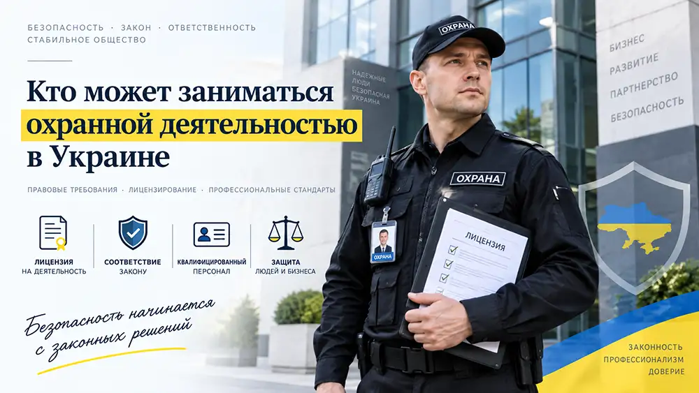 Кто может заниматься охранной деятельностью в Украине Кто может заниматься охранной деятельностью в Украине