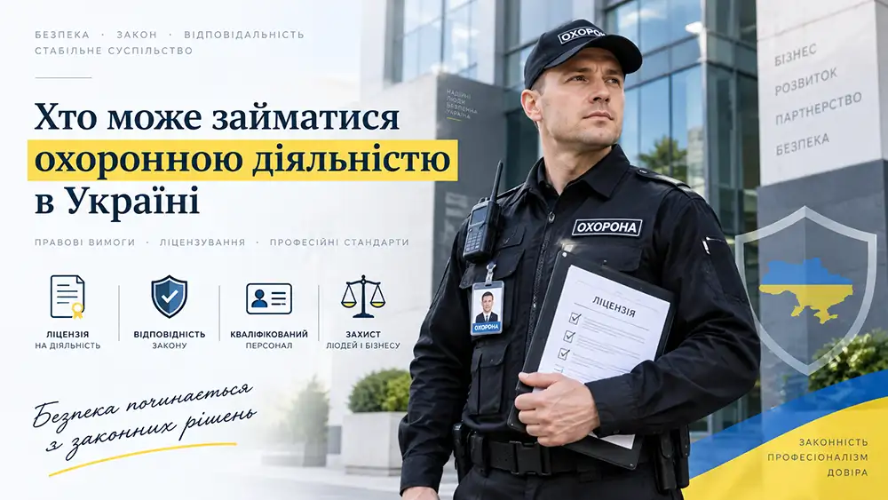 Хто може займатися охоронною діяльністю в Україні