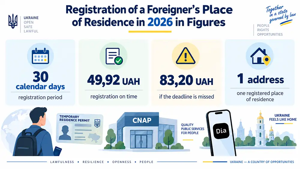 Registration of a foreigner's place of residence in 2026 in numbers