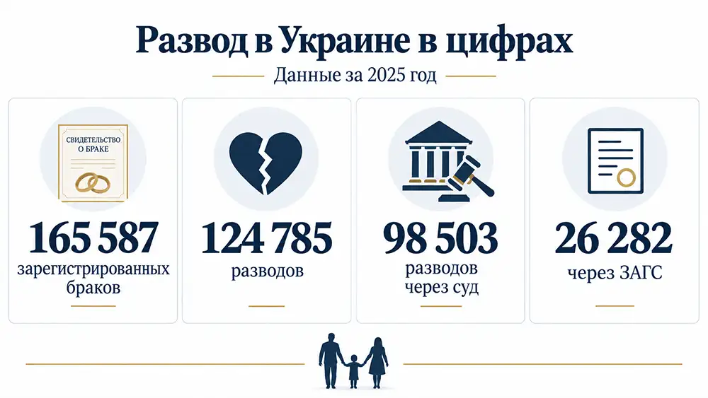 Развод в Украине в цифрах