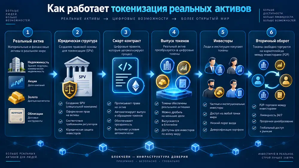 Как работает токенизация реальных активов