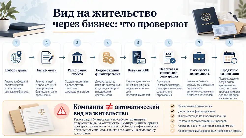 Вид на жительство через бизнес: что проверяют