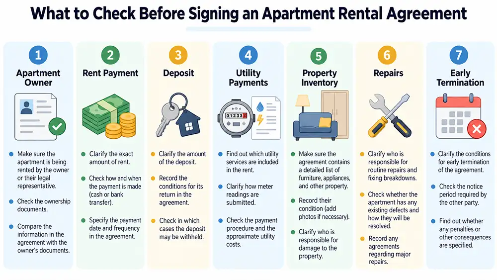 What to Check Before Signing an Apartment Rental Agreement
