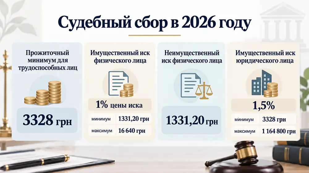 Судебный сбор в 2026 году