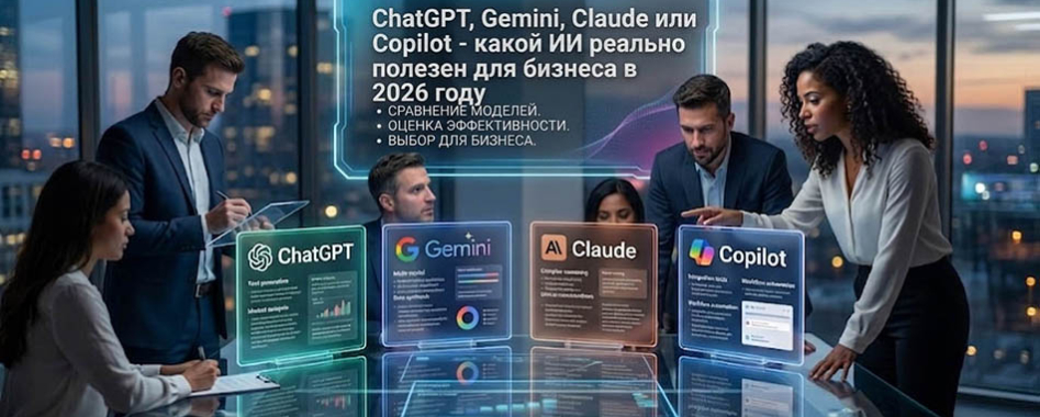 ChatGPT, Gemini, Claude или Copilot – какой ИИ действительно полезен для бизнеса в 2026 году