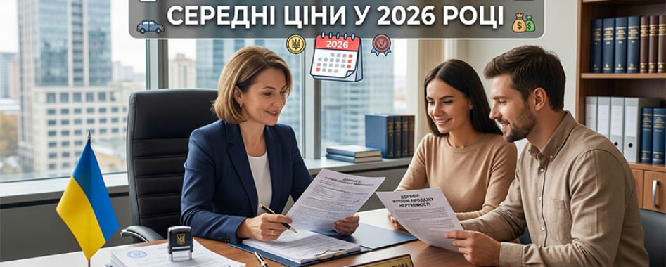 Середня вартість послуг нотаріуса в Україні у 2026 році