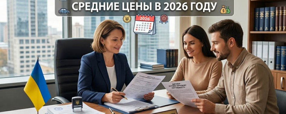 Средняя стоимость услуг нотариуса в Украине в 2026 году